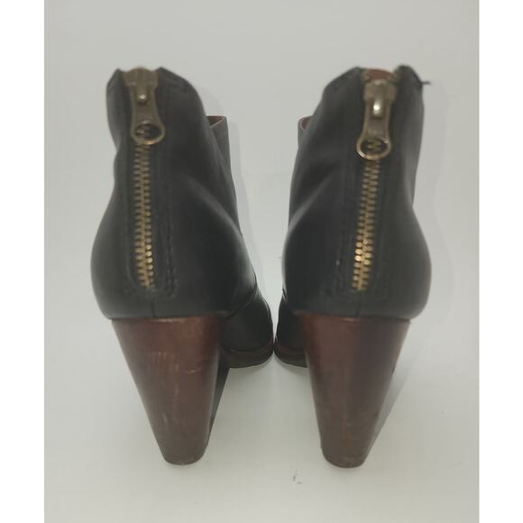 Kork-Ease Castaneda Women's 8.5 Black Leather Heeled Bootie - Picture 4 of 13